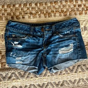 Dark wash American Eagle Jean shorts